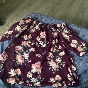 Womens off the shoulder top